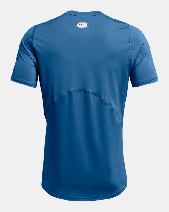 Camiseta de manga corta HeatGear® Fitted para hombre, Blue, pdpMainDesktop image number 3